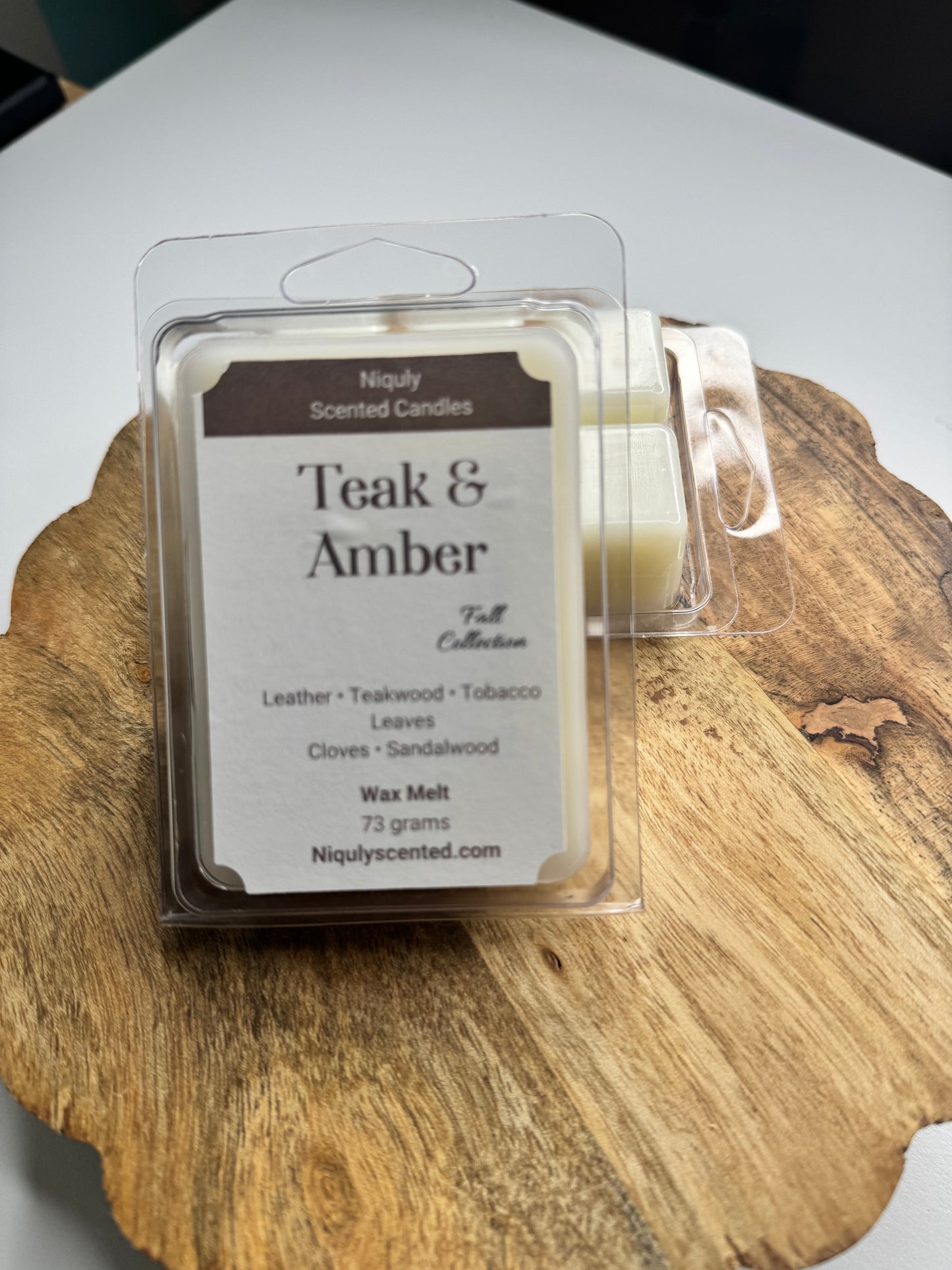 Teak & Amber Wax Melts