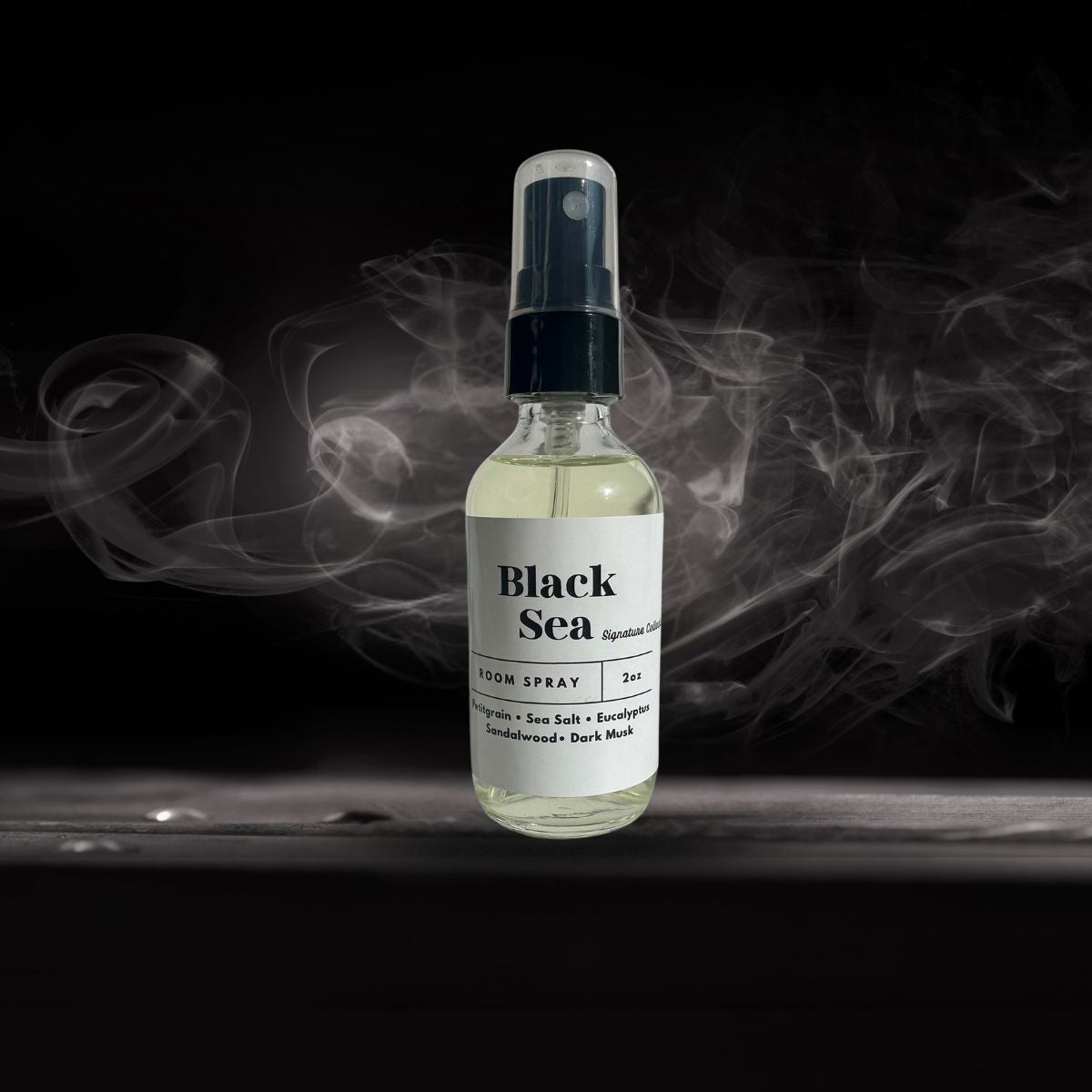 A luxurious Black Sea room spray that fills the air with a fresh