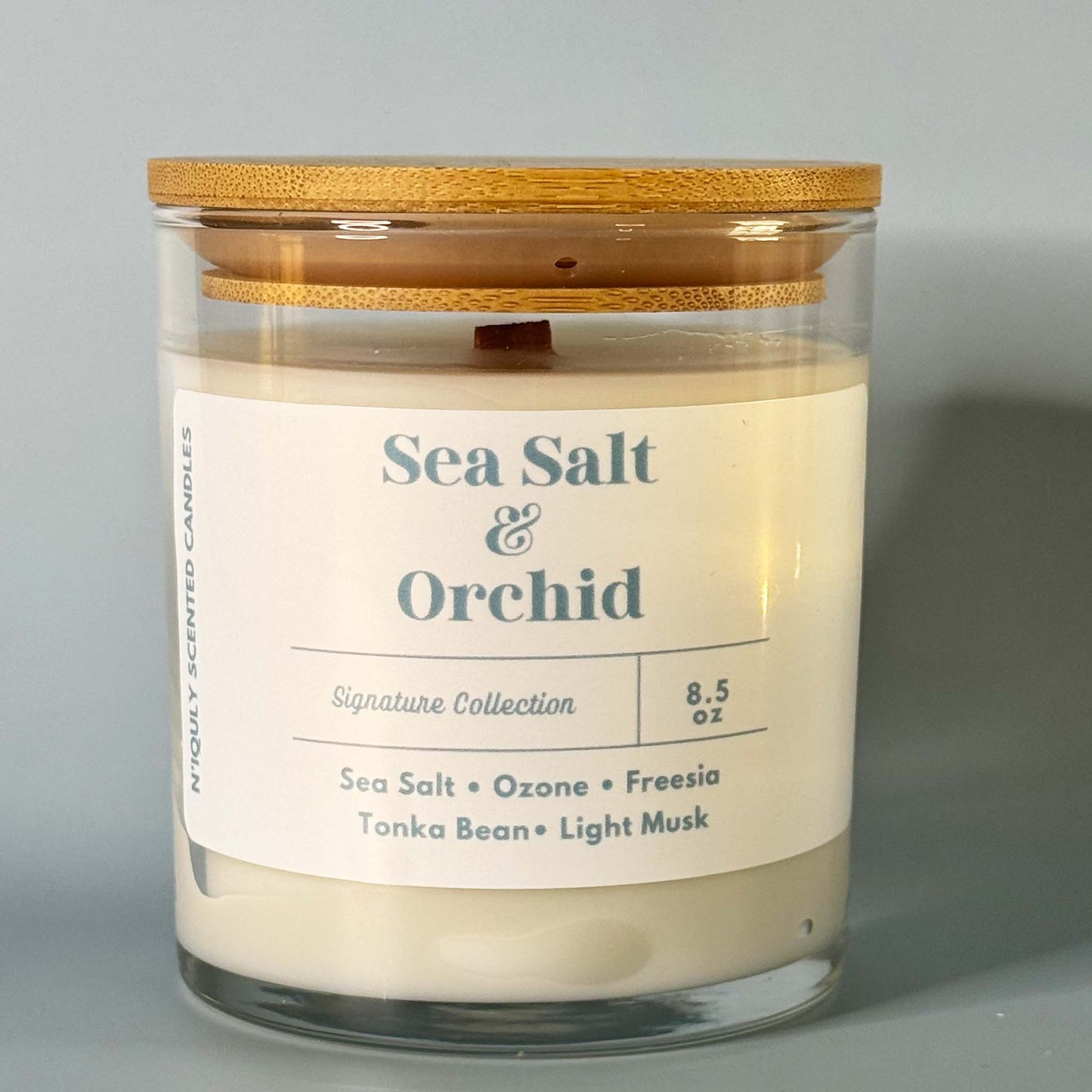Fresh and airy Sea Salt soy candle.