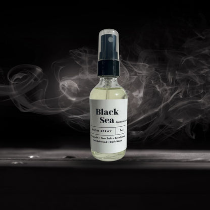 A luxurious Black Sea room spray that fills the air with a fresh