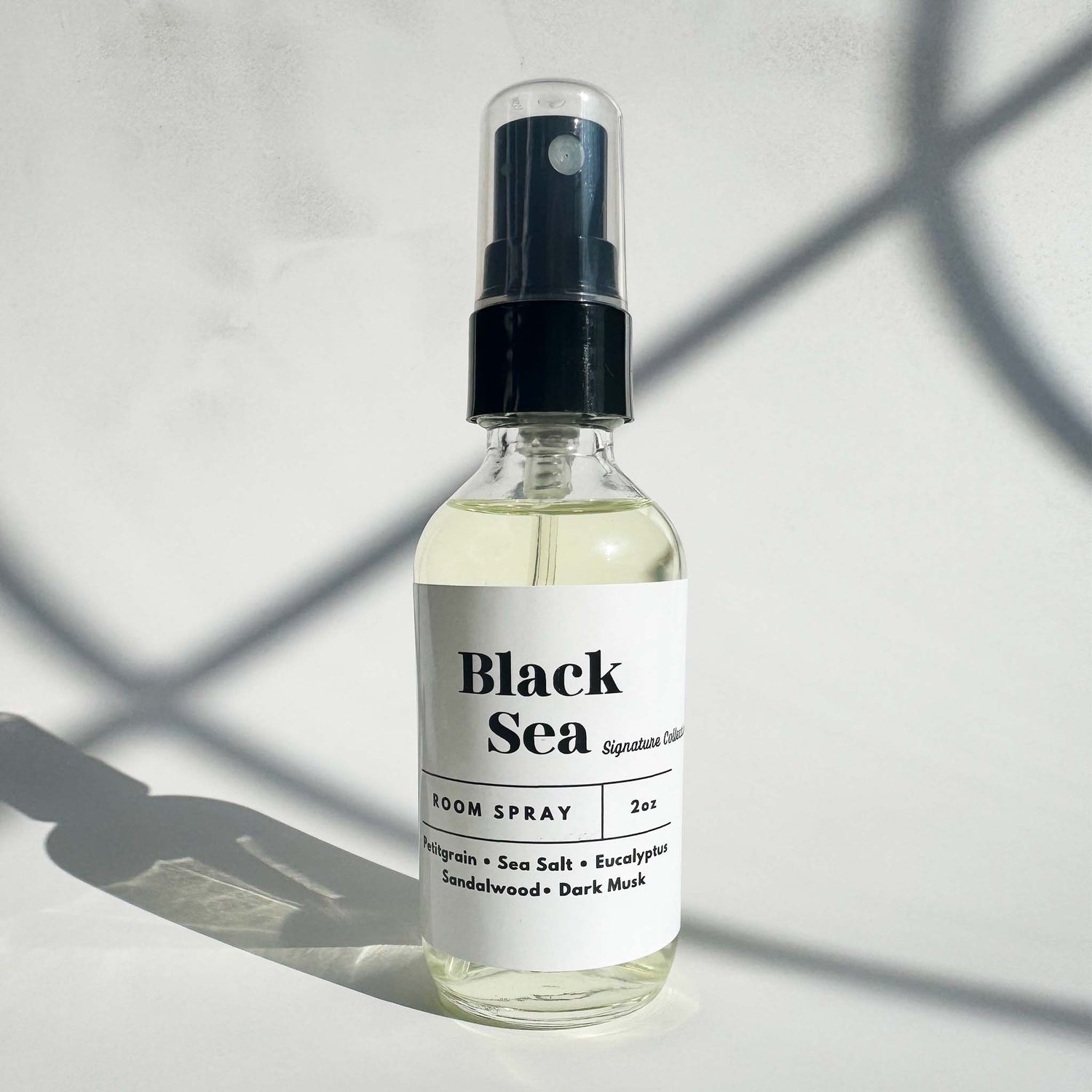 A refreshing Black Sea room spray that creates a calming, ocean-inspired atmosphere.