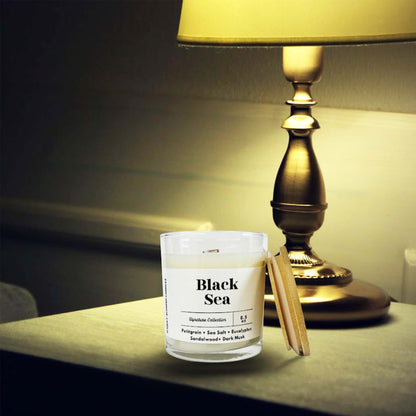 Black Sea candle offering a refreshing, aquatic scent