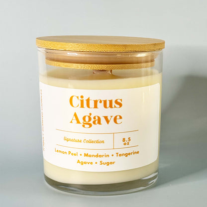 Tropical Citrus Agave candle – clean label.