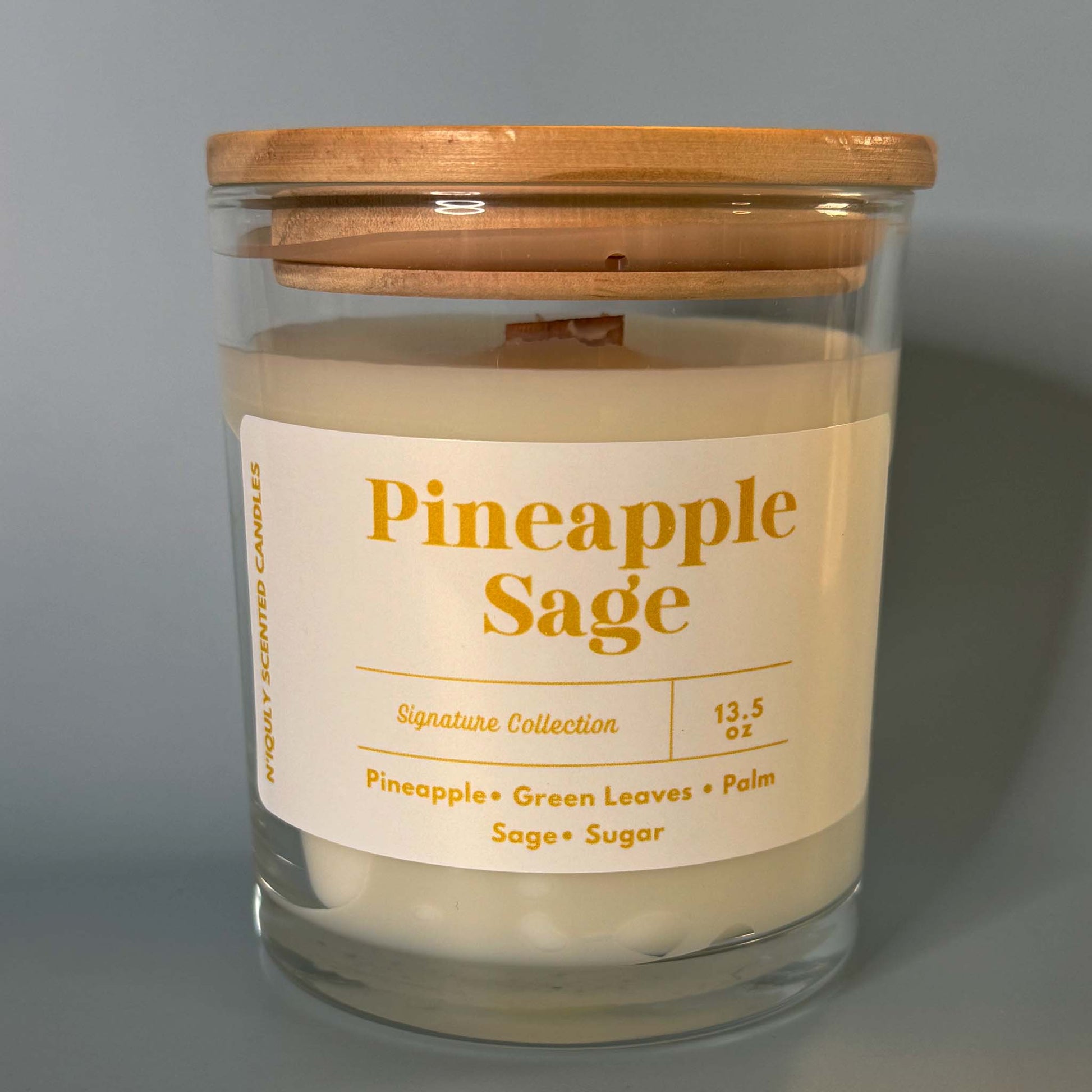Fresh-scented Pineapple Sage candle for home décor